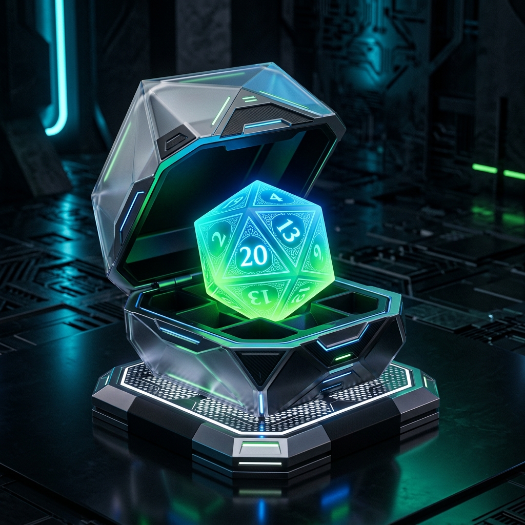 Hypermodern Glowing Dice Vault